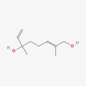 molecular formula C10H18O2 B13686053 2,6-Dimethylocta-2,7-diene-1,6-diol 