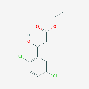 molecular formula C11H12Cl2O3 B13686078 Ethyl 3-(2,5-Dichlorophenyl)-3-hydroxypropanoate 