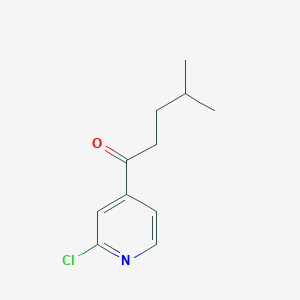 2-Chloro-4-pyridyl 3-methylbutyl ketone