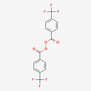 molecular formula C16H8F6O4 B13686106 Bis[4-(trifluoromethyl)benzoyl] peroxide CAS No. 1647-85-4