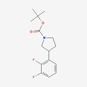 molecular formula C15H19F2NO2 B13686112 1-Boc-3-(2,3-difluorophenyl)pyrrolidine 