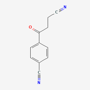 B1368616 4-(4-Cyanophenyl)-4-oxobutyronitrile CAS No. 898767-45-8