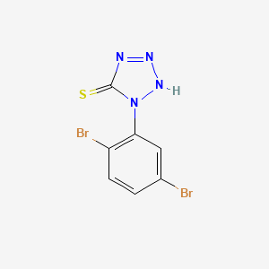 molecular formula C7H4Br2N4S B13686178 1-(2,5-Dibromophenyl)-1H-tetrazole-5-thiol 