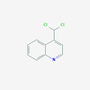 molecular formula C10H7Cl2N B13686184 Quinoline, 4-(dichloromethyl)- CAS No. 79325-39-6