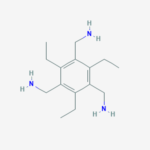 molecular formula C15H27N3 B136862 (2,4,6-Triethylbenzene-1,3,5-triyl)trimethanamine CAS No. 149525-65-5