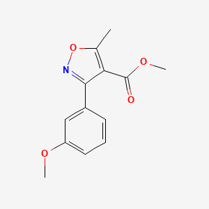 molecular formula C13H13NO4 B13686248 Methyl 3-(3-methoxyphenyl)-5-methylisoxazole-4-carboxylate 