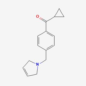 Cyclopropyl(4-((2,5-dihydro-1H-pyrrol-1-yl)methyl)phenyl)methanone