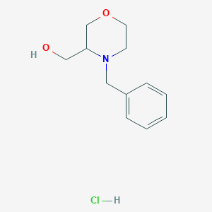 molecular formula C12H18ClNO2 B13686391 (S)-(4-Benzylmorpholin-3-yl)methanol Hydrochloride 