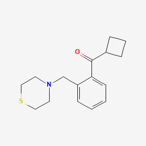 Cyclobutyl 2-(thiomorpholinomethyl)phenyl ketone