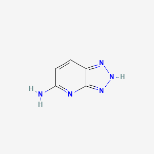 molecular formula C5H5N5 B13686426 1H-[1,2,3]Triazolo[4,5-B]pyridin-5-amine 
