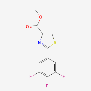 molecular formula C11H6F3NO2S B13686502 Methyl 2-(3,4,5-Trifluorophenyl)thiazole-4-carboxylate 
