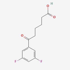 molecular formula C12H12F2O3 B1368652 6-(3,5-Difluorophenyl)-6-oxohexanoic acid CAS No. 871127-79-6