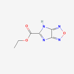 molecular formula C6H6N4O3 B13686542 Ethyl 1H-Imidazo[4,5-c][1,2,5]oxadiazole-5-carboxylate 