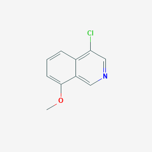 molecular formula C10H8ClNO B13686569 4-Chloro-8-methoxyisoquinoline 