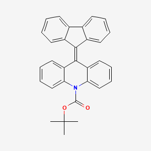 molecular formula C31H25NO2 B13686584 10-Boc-9-(9H-fluoren-9-ylidene)-9,10-dihydroacridine 