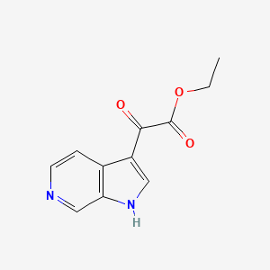 molecular formula C11H10N2O3 B13686594 ethyl 2-oxo-2-(1H-pyrrolo[2,3-c]pyridin-3-yl)acetate CAS No. 890050-71-2