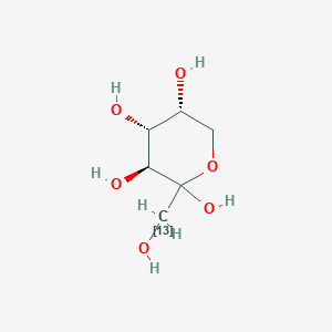 molecular formula C6H12O6 B1368660 D-Fructose-1-13C 