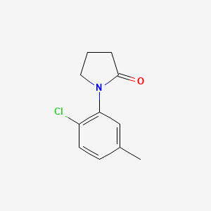 molecular formula C11H12ClNO B13686626 1-(2-Chloro-5-methylphenyl)-2-pyrrolidinone 