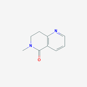 molecular formula C9H10N2O B13686630 6-Methyl-7,8-dihydro-1,6-naphthyridin-5(6H)-one 