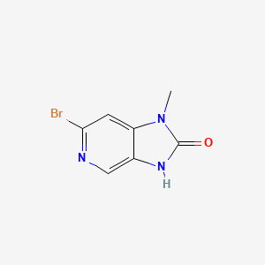 molecular formula C7H6BrN3O B13686671 6-Bromo-1-methyl-1H-imidazo[4,5-c]pyridin-2(3H)-one 