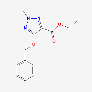 molecular formula C13H15N3O3 B13686693 Ethyl 5-(Benzyloxy)-2-methyl-2H-1,2,3-triazole-4-carboxylate 