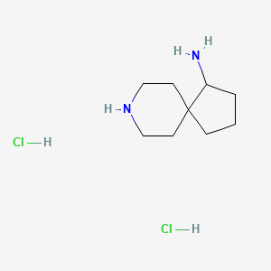 molecular formula C9H20Cl2N2 B13686699 (R)-1-Amino-8-azaspiro[4.5]decane Dihydrochloride 