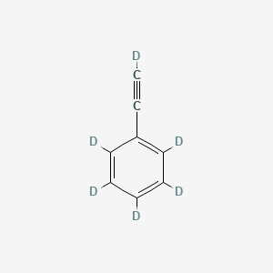 molecular formula C8H6 B1368672 1-(~2~H)Ethynyl(~2~H_5_)benzene CAS No. 25837-47-2