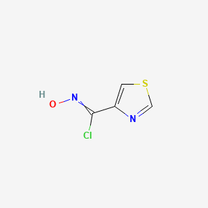 molecular formula C4H3ClN2OS B13686741 N-Hydroxythiazole-4-carbimidoyl Chloride 