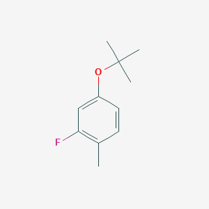 molecular formula C11H15FO B13686763 4-(tert-Butoxy)-2-fluorotoluene 