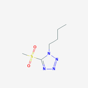 molecular formula C6H12N4O2S B13686771 1-Butyl-5-(methylsulfonyl)-1H-tetrazole 