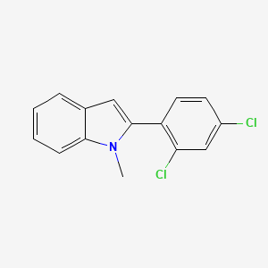 molecular formula C15H11Cl2N B13686776 2-(2,4-dichlorophenyl)-1-methyl-1H-indole 