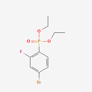 molecular formula C10H13BrFO3P B13686781 Diethyl (4-Bromo-2-fluorophenyl)phosphonate 