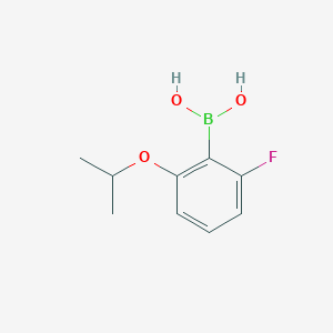 molecular formula C9H12BFO3 B1368682 2-Fluoro-6-isopropoxyphenylboronic acid CAS No. 870777-17-6