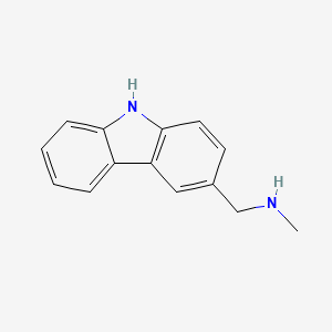 molecular formula C14H14N2 B13686836 1-(9H-carbazol-3-yl)-N-methylmethanamine 