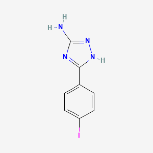 molecular formula C8H7IN4 B13686846 5-Amino-3-(4-iodophenyl)-1H-1,2,4-triazole 