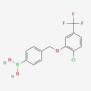 (4-((2-Chloro-5-(trifluoromethyl)phenoxy)methyl)phenyl)boronic acid