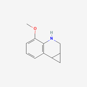molecular formula C11H13NO B13686861 4-Methoxy-1a,2,3,7b-tetrahydro-1H-cyclopropa[c]quinoline 