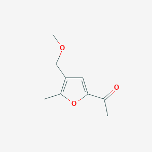 molecular formula C9H12O3 B136869 1-[4-(Methoxymethyl)-5-methylfuran-2-yl]ethanone CAS No. 144537-70-2