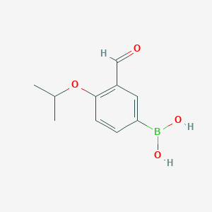 molecular formula C10H13BO4 B1368693 3-Formyl-4-isopropoxyphenylboronic acid CAS No. 1072952-00-1