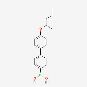 molecular formula C17H21BO3 B1368694 (4'-(Pentan-2-yloxy)-[1,1'-biphenyl]-4-yl)boronic acid CAS No. 1072951-79-1