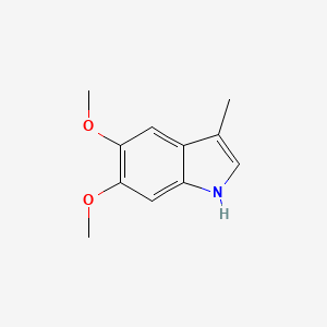 molecular formula C11H13NO2 B13686962 5,6-dimethoxy-3-methyl-1H-indole 
