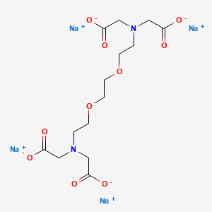molecular formula C14H20N2Na4O10 B1368698 3,12-Bis(carboxymethyl)-6,9-dioxa-3,12-diazatetradecane-1,14-dioic acid, tetrasodium salt CAS No. 13368-13-3