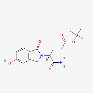 molecular formula C17H22N2O5 B13686996 tert-Butyl 5-amino-4-(5-hydroxy-1-oxoisoindolin-2-yl)-5-oxopentanoate 