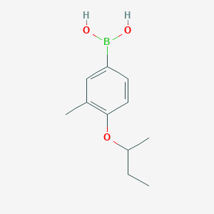 molecular formula C11H17BO3 B13687004 4-(sec-Butoxy)-3-methylphenylboronic Acid 