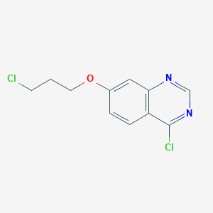 molecular formula C11H10Cl2N2O B1368702 4-Chloro-7-(3-chloropropoxy)quinazoline CAS No. 557770-90-8