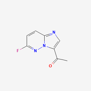 molecular formula C8H6FN3O B13687082 1-(6-Fluoroimidazo[1,2-b]pyridazin-3-yl)ethanone 
