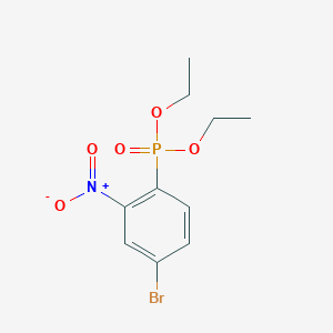 molecular formula C10H13BrNO5P B13687096 Diethyl (4-Bromo-2-nitrophenyl)phosphonate 