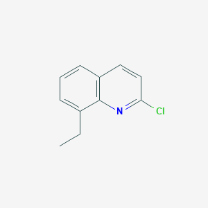 molecular formula C11H10ClN B13687160 2-Chloro-8-ethylquinoline 