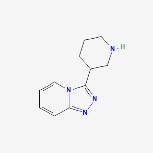 molecular formula C11H14N4 B1368717 3-(3-Piperidinyl)[1,2,4]triazolo[4,3-a]pyridine CAS No. 889943-47-9