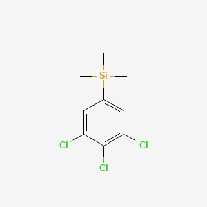 molecular formula C9H11Cl3Si B13687203 Trimethyl(3,4,5-trichlorophenyl)silane 